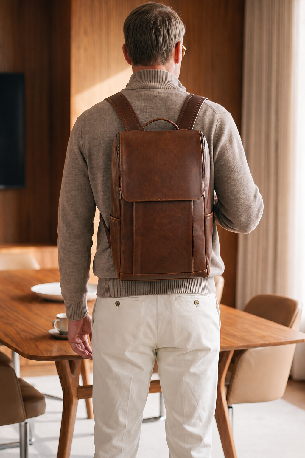 Kensington Leather Backpack